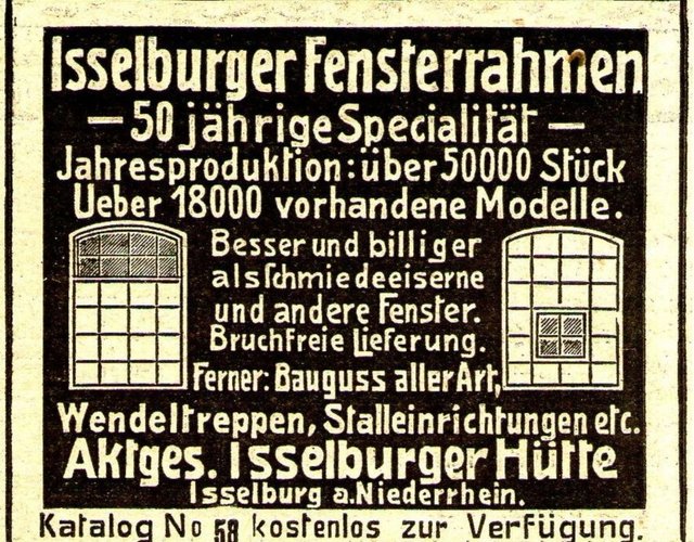 Advertentie Isselburger Hütte